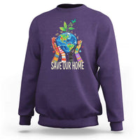 Save Our Home Animals Wildlife Conservation Earth Day Sweatshirt