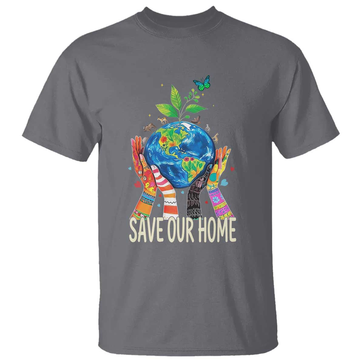 Save Our Home Animals Wildlife Conservation Earth Day T Shirt