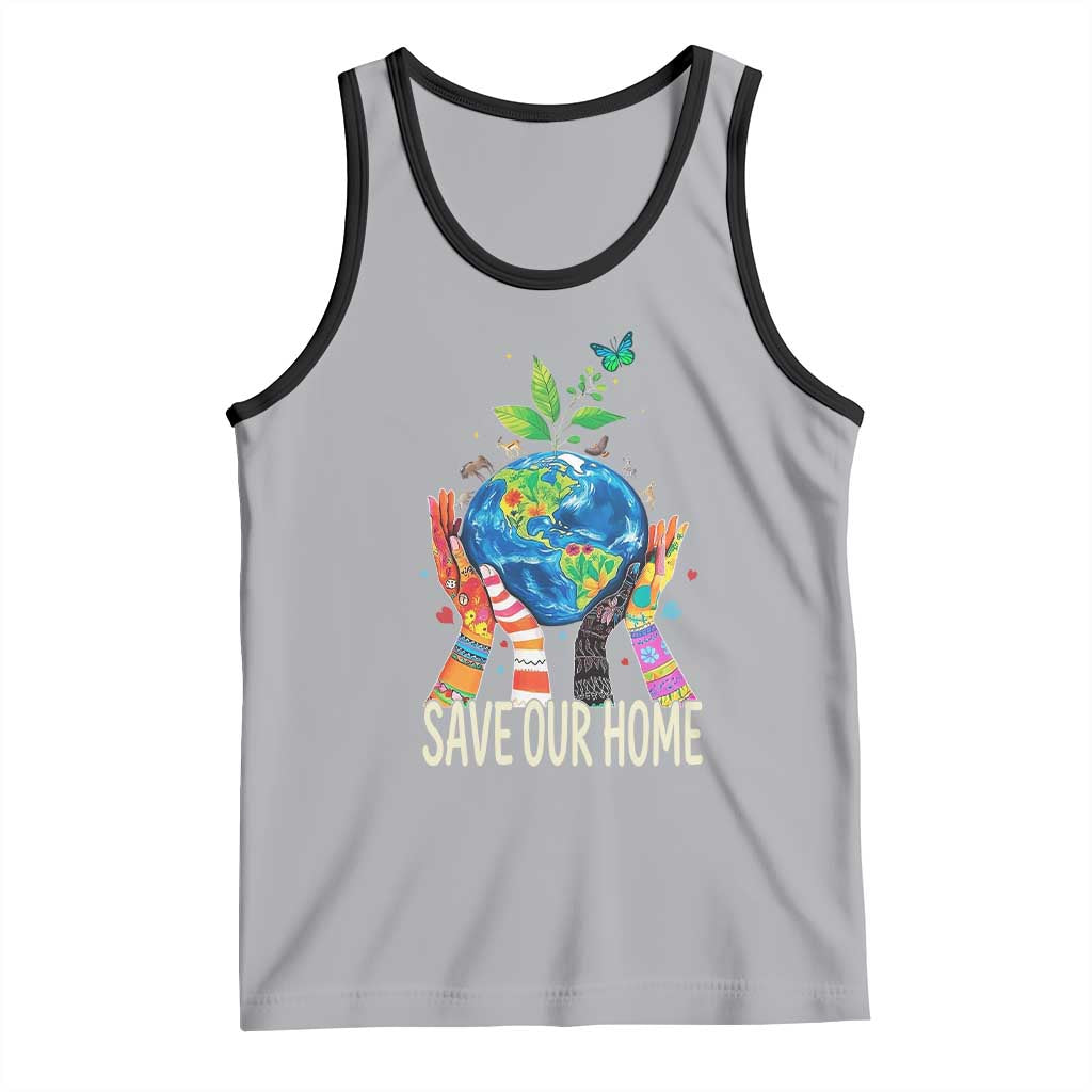 Save Our Home Animals Wildlife Conservation Earth Day Tank Top