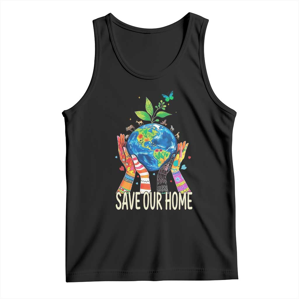 Save Our Home Animals Wildlife Conservation Earth Day Tank Top