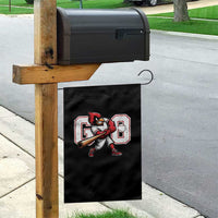 Go Cardinal Playing Baseball Graphic Garden Flag for Sports Fan