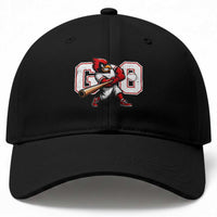 Go Cardinal Playing Baseball Graphic Baseball Cap for Sports Fan