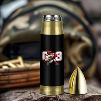 Go Cardinal Playing Baseball Graphic Bullet Tumbler for Sports Fan