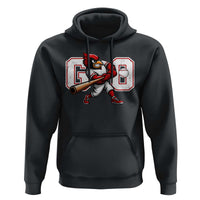 Go Cardinal Playing Baseball Graphic Hoodie for Sports Fan