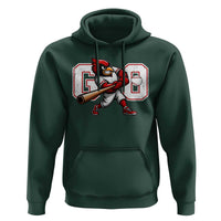 Go Cardinal Playing Baseball Graphic Hoodie for Sports Fan