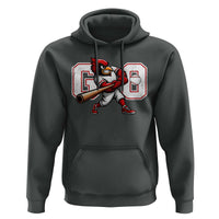 Go Cardinal Playing Baseball Graphic Hoodie for Sports Fan