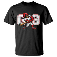 Go Cardinal Playing Baseball Graphic T Shirt for Sports Fan