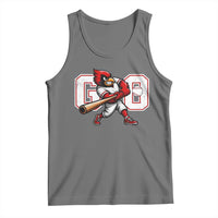 Go Cardinal Playing Baseball Graphic Tank Top for Sports Fan