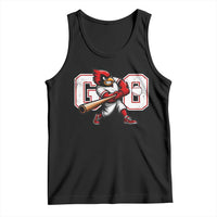 Go Cardinal Playing Baseball Graphic Tank Top for Sports Fan