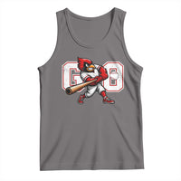 Go Cardinal Playing Baseball Graphic Tank Top for Sports Fan