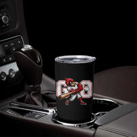 Go Cardinal Playing Baseball Graphic Tumbler Cup for Sports Fan