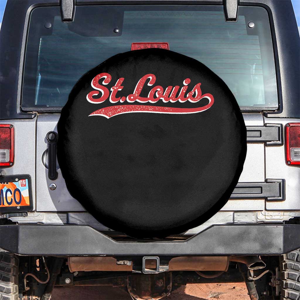 St Louis Sports Script Retro Baseball Lovers Proud City Spare Tire Cover