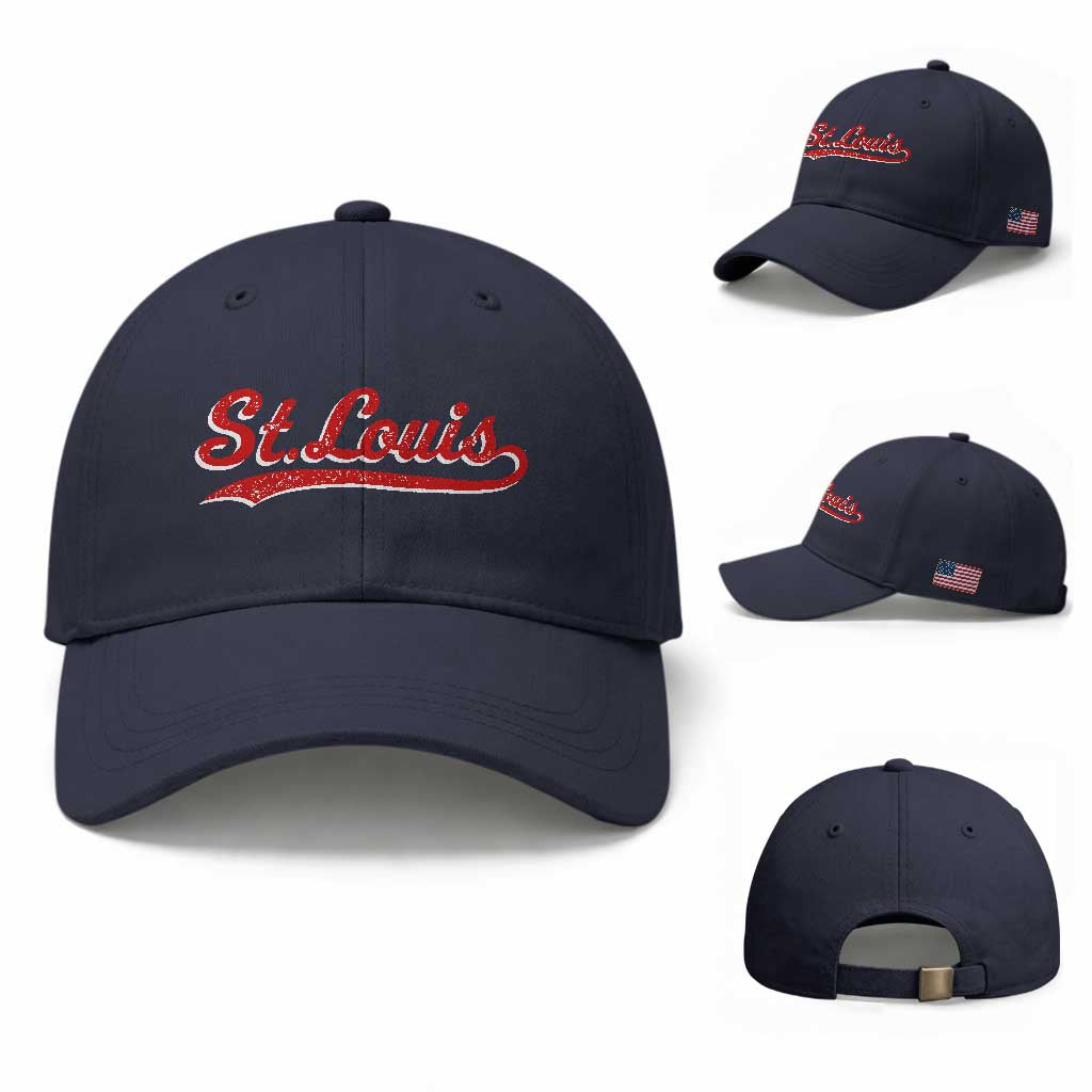 St Louis Sports Script Retro Baseball Lovers Proud City Baseball Cap