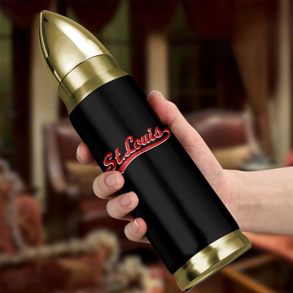 St Louis Sports Script Retro Baseball Lovers Proud City Bullet Tumbler