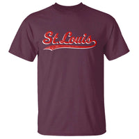 St Louis Sports Script Retro Baseball Lovers Proud City T Shirt