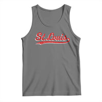 St Louis Sports Script Retro Baseball Lovers Proud City Tank Top
