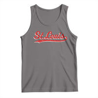 St Louis Sports Script Retro Baseball Lovers Proud City Tank Top