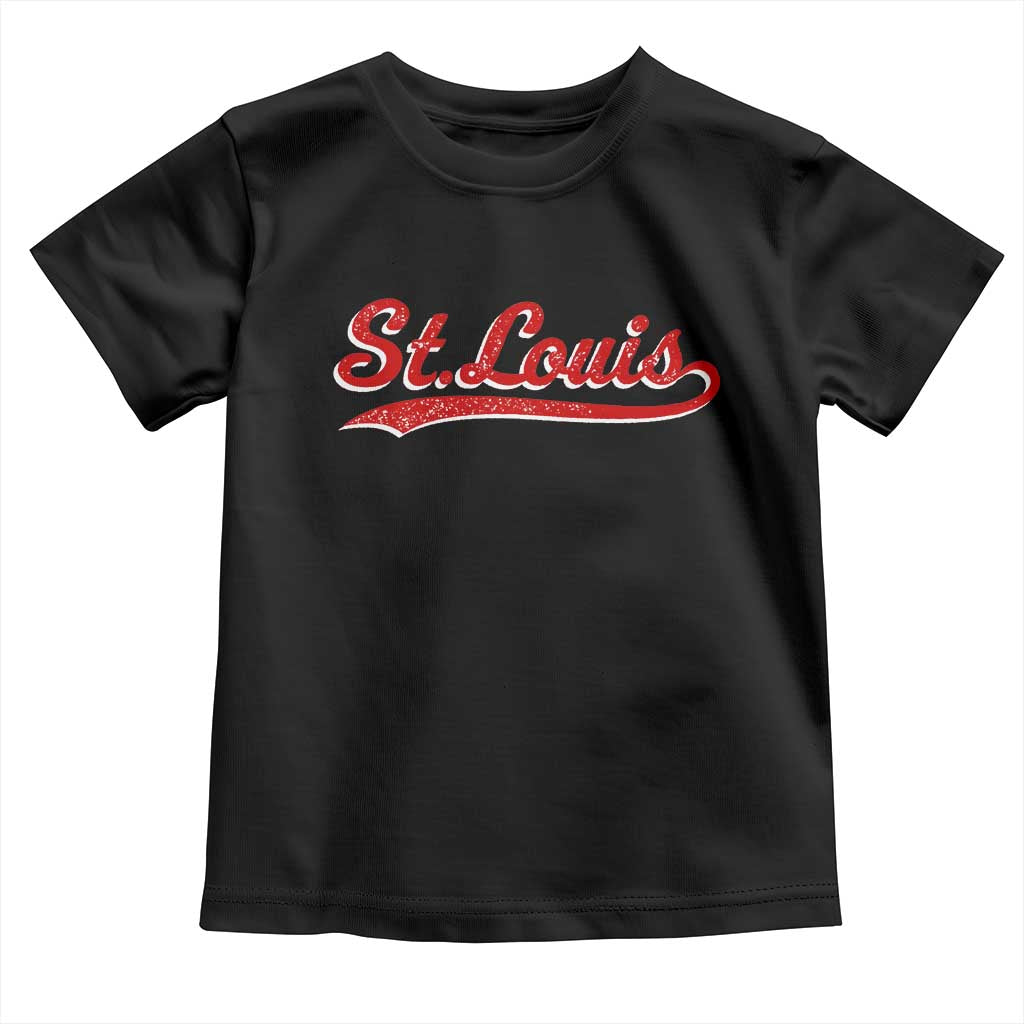 St Louis Sports Script Retro Baseball Lovers Proud City Toddler T Shirt