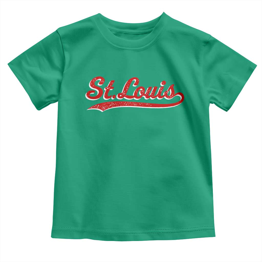 St Louis Sports Script Retro Baseball Lovers Proud City Toddler T Shirt