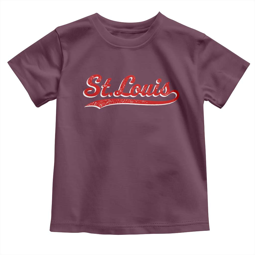 St Louis Sports Script Retro Baseball Lovers Proud City Toddler T Shirt