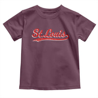 St Louis Sports Script Retro Baseball Lovers Proud City Toddler T Shirt
