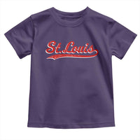 St Louis Sports Script Retro Baseball Lovers Proud City Toddler T Shirt