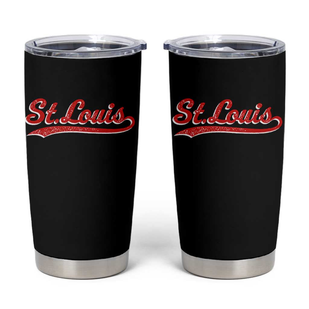 St Louis Sports Script Retro Baseball Lovers Proud City Tumbler Cup