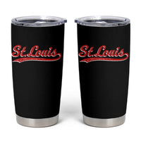 St Louis Sports Script Retro Baseball Lovers Proud City Tumbler Cup
