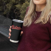 St Louis Sports Script Retro Baseball Lovers Proud City Tumbler Cup