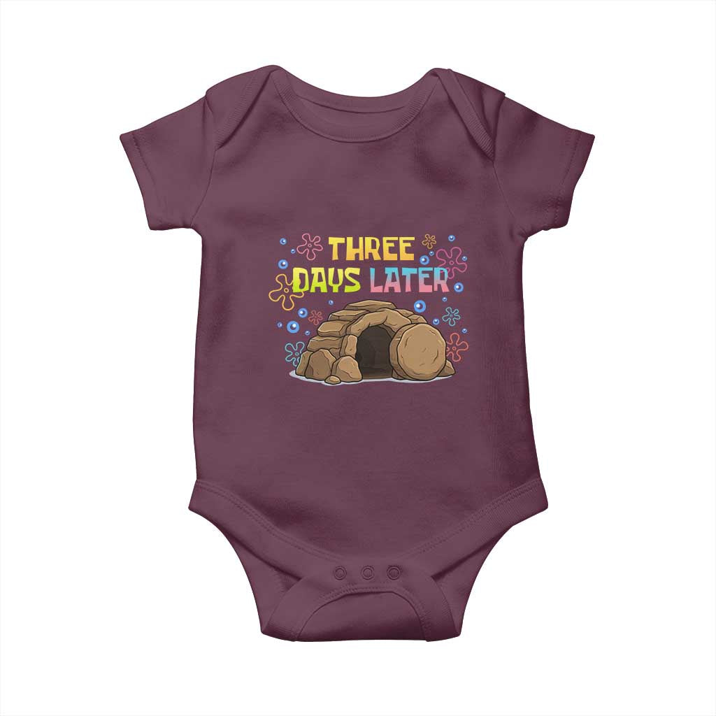 Three Days Later Christian Easter Baby Onesie Funny Jesus Resurrection Meme