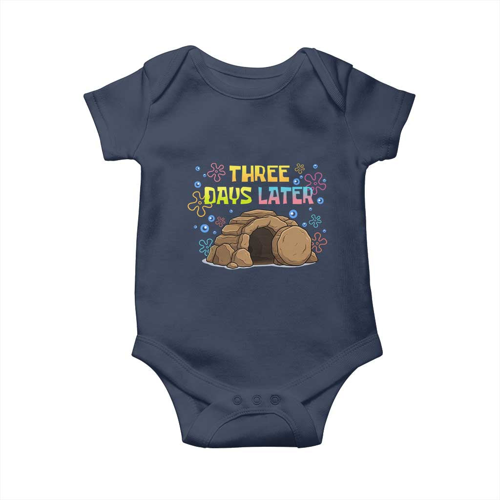 Three Days Later Christian Easter Baby Onesie Funny Jesus Resurrection Meme