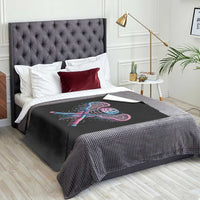 Lacrosse Drip Ice Cream Lax Helmet Sticks Sport Player Throw Blanket