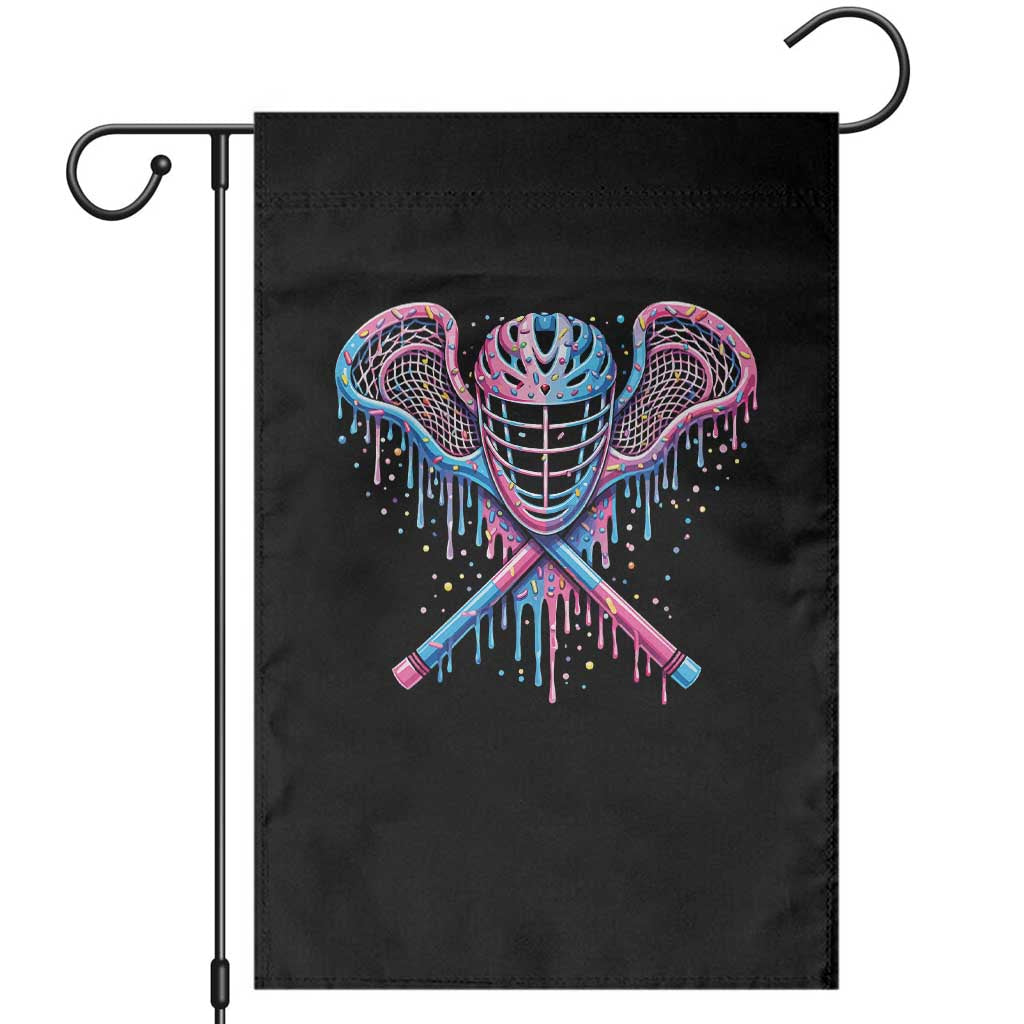 Lacrosse Drip Ice Cream Lax Helmet Sticks Sport Player Garden Flag