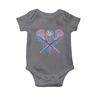 Lacrosse Drip Ice Cream Lax Helmet Sticks Sport Player Baby Onesie