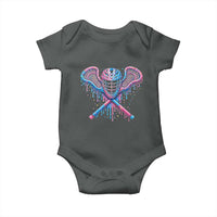 Lacrosse Drip Ice Cream Lax Helmet Sticks Sport Player Baby Onesie