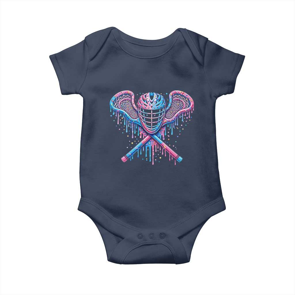 Lacrosse Drip Ice Cream Lax Helmet Sticks Sport Player Baby Onesie