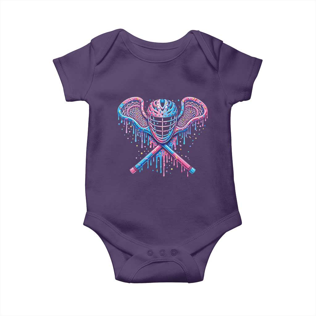 Lacrosse Drip Ice Cream Lax Helmet Sticks Sport Player Baby Onesie