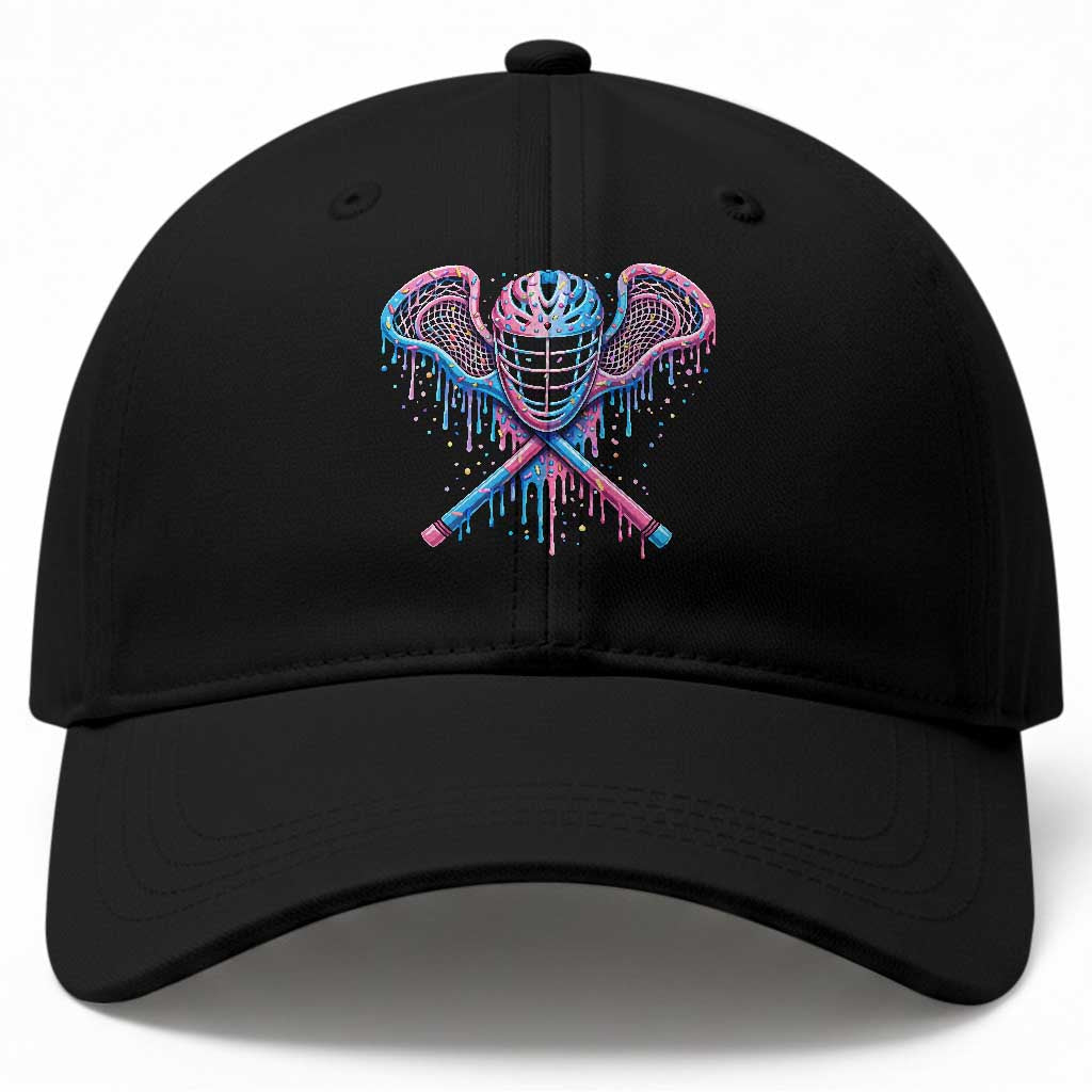 Lacrosse Drip Ice Cream Lax Helmet Sticks Sport Player Baseball Cap