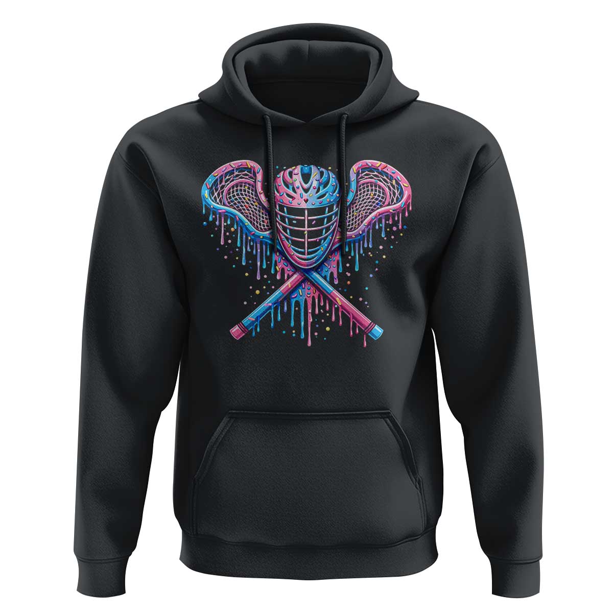 Lacrosse Drip Ice Cream Lax Helmet Sticks Sport Player Hoodie