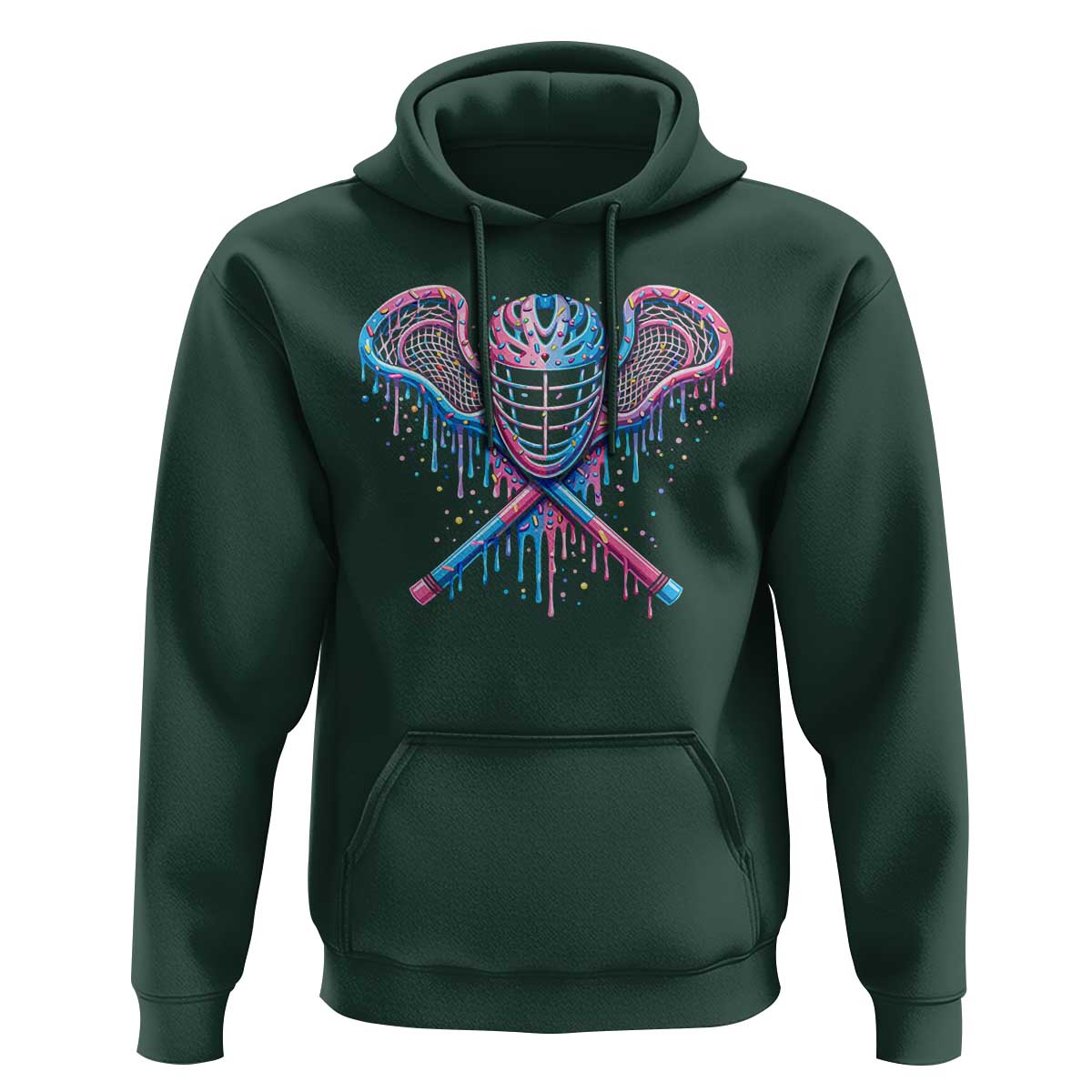 Lacrosse Drip Ice Cream Lax Helmet Sticks Sport Player Hoodie