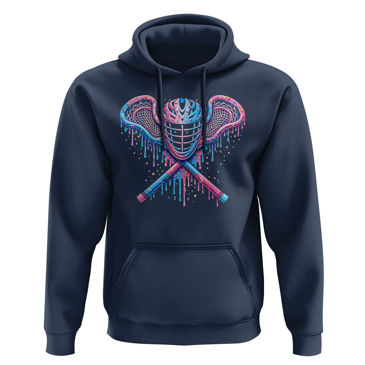 Lacrosse Drip Ice Cream Lax Helmet Sticks Sport Player Hoodie