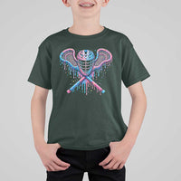 Lacrosse Drip Ice Cream Lax Helmet Sticks Sport Player T Shirt For Kid