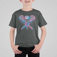 Lacrosse Drip Ice Cream Lax Helmet Sticks Sport Player T Shirt For Kid