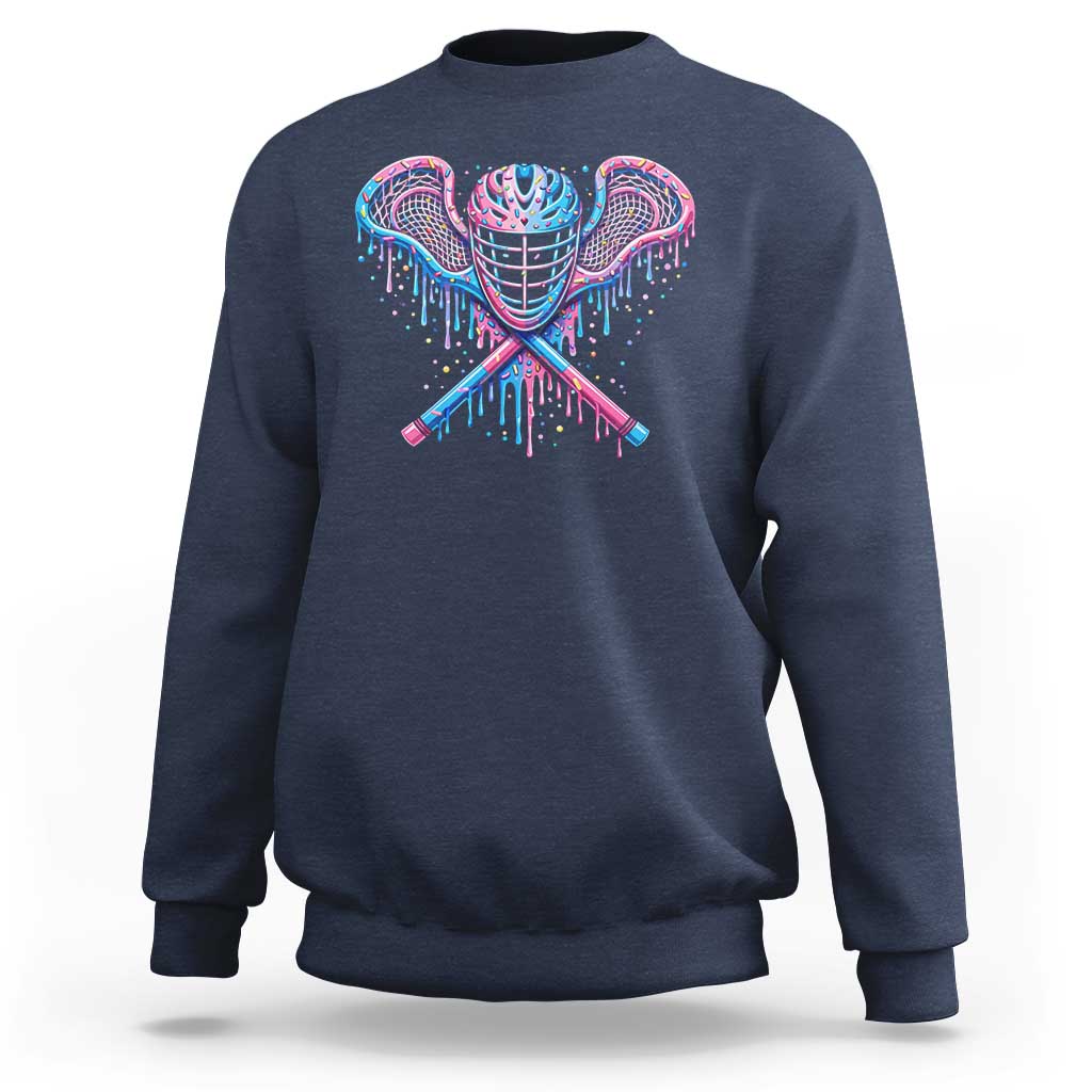 Lacrosse Drip Ice Cream Lax Helmet Sticks Sport Player Sweatshirt