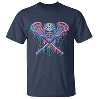 Lacrosse Drip Ice Cream Lax Helmet Sticks Sport Player T Shirt