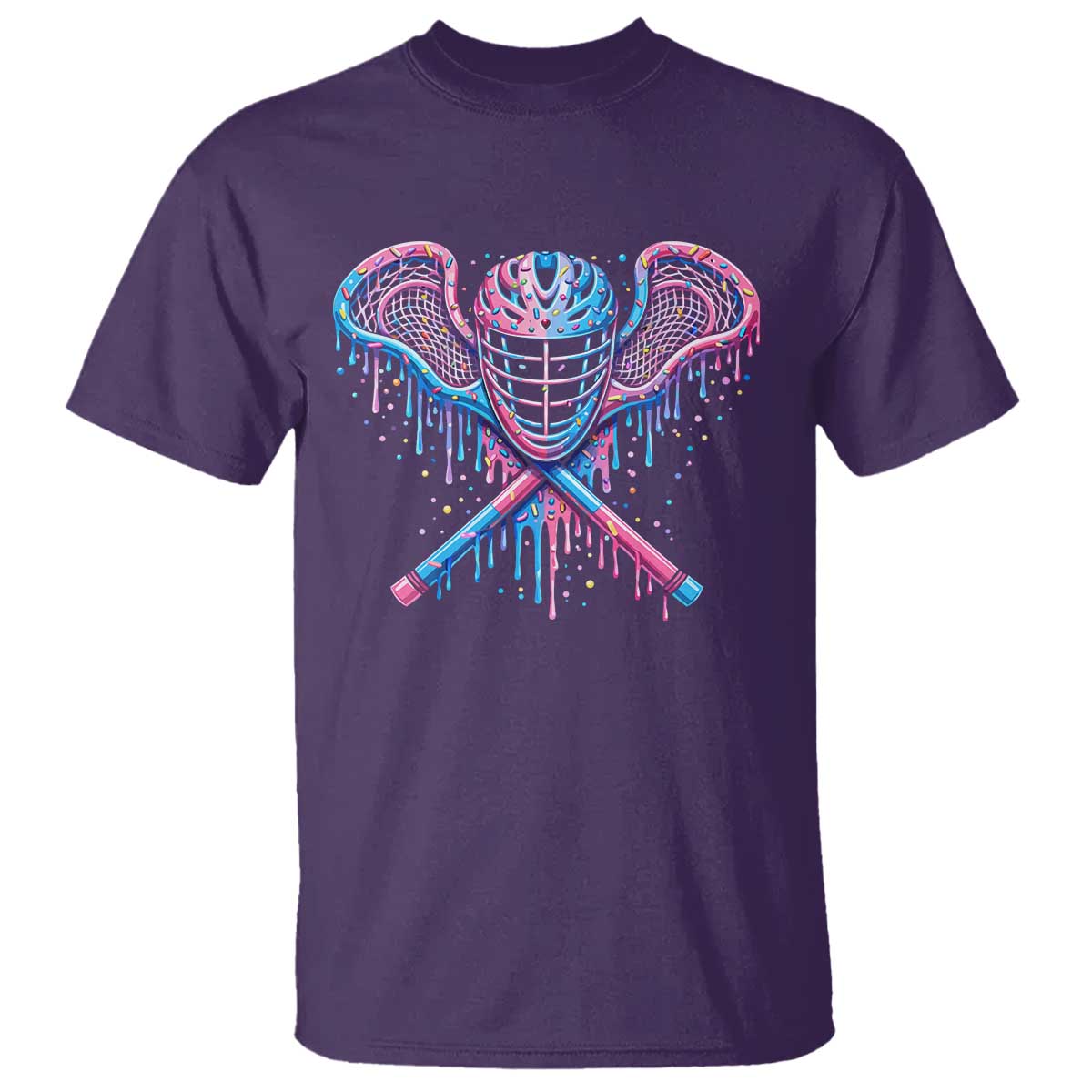 Lacrosse Drip Ice Cream Lax Helmet Sticks Sport Player T Shirt