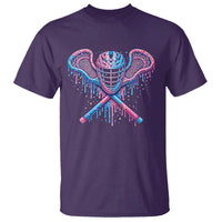 Lacrosse Drip Ice Cream Lax Helmet Sticks Sport Player T Shirt