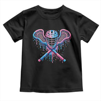 Lacrosse Drip Ice Cream Lax Helmet Sticks Sport Player Toddler T Shirt