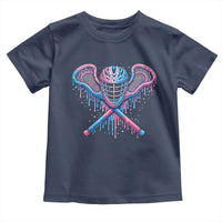 Lacrosse Drip Ice Cream Lax Helmet Sticks Sport Player Toddler T Shirt