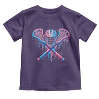 Lacrosse Drip Ice Cream Lax Helmet Sticks Sport Player Toddler T Shirt